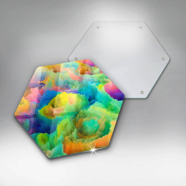 Tocător de bucătărie Abstracție colorată