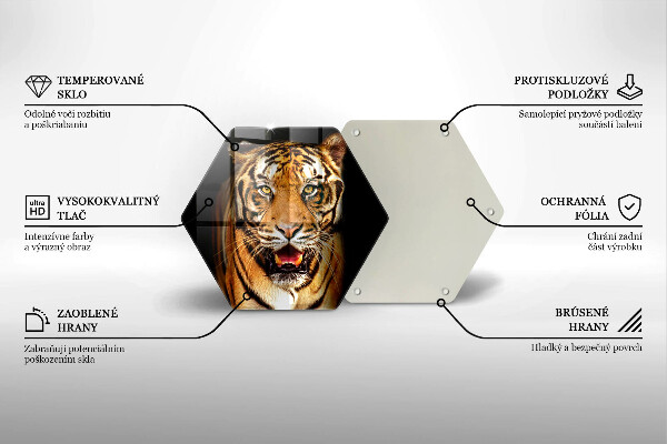 Tocător de bucătărie Tigru animale sălbatice