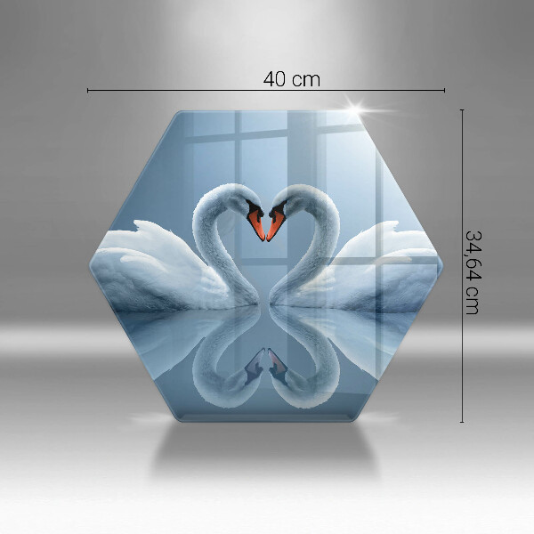 Tocător de bucătărie Două inimi de lebădă