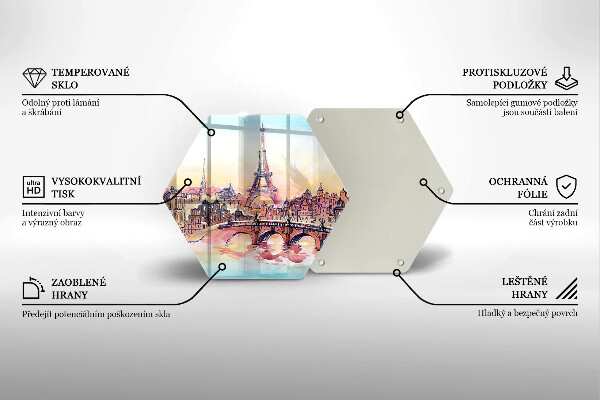 Tocător de bucătărie Peisajul Turnului Eiffel din Paris