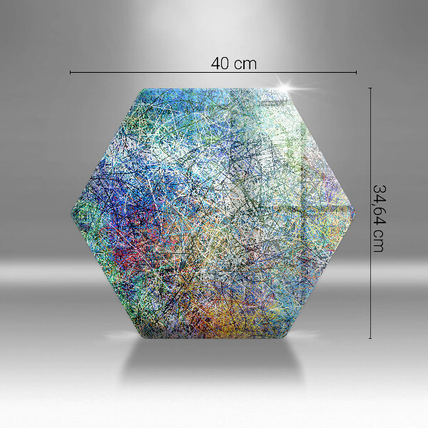 Tocător de bucătărie Abstracție de linii colorate