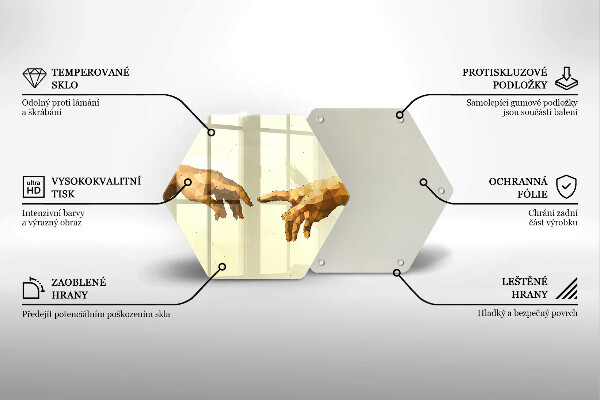 Tocător de bucătărie Crearea mâinilor lui Adam