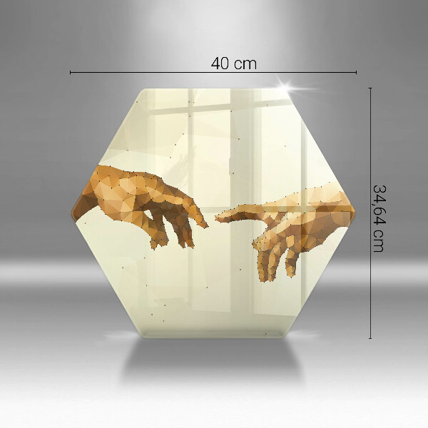 Tocător de bucătărie Crearea mâinilor lui Adam