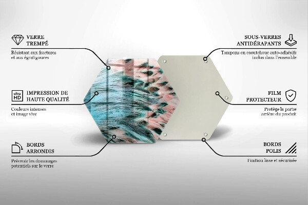 Tocător de bucătărie Pene de pasăre Boho