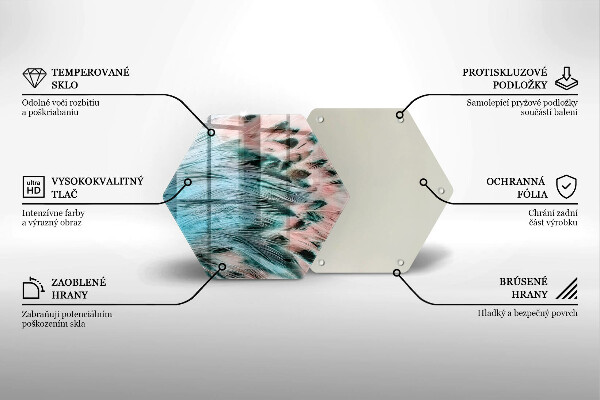 Tocător de bucătărie Pene de pasăre Boho