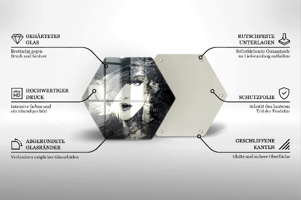 Tocător de bucătărie Tabloul unei femei