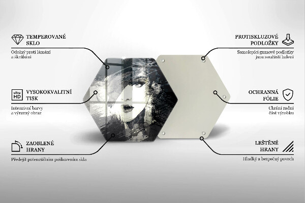 Tocător de bucătărie Tabloul unei femei