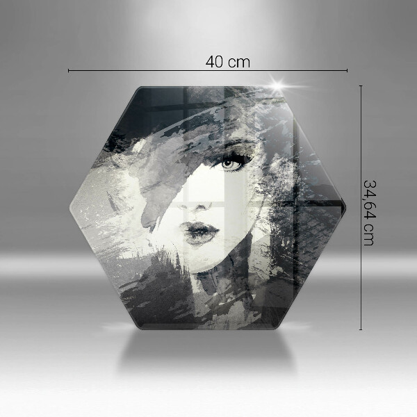 Tocător de bucătărie Tabloul unei femei