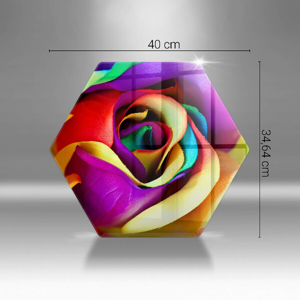 Tocător de bucătărie Petale de trandafiri colorate