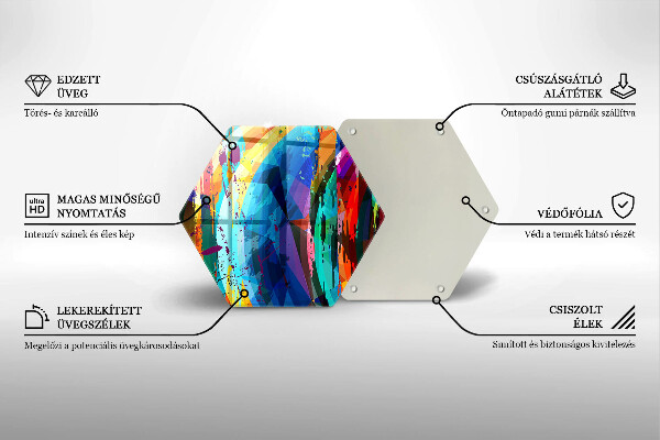 Tocător de bucătărie Pete de vopsea colorate