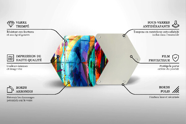 Tocător de bucătărie Pete de vopsea colorate