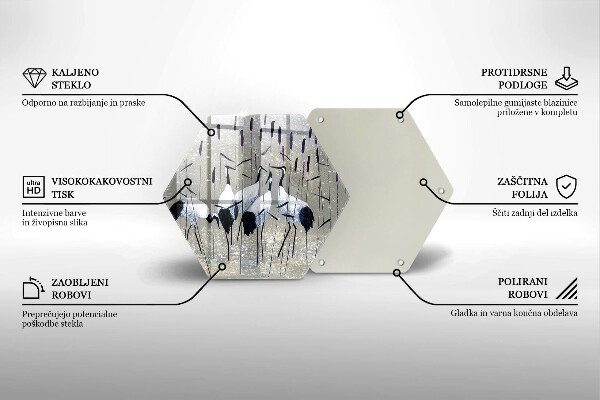 Tocător sticlă Macarale japoneze