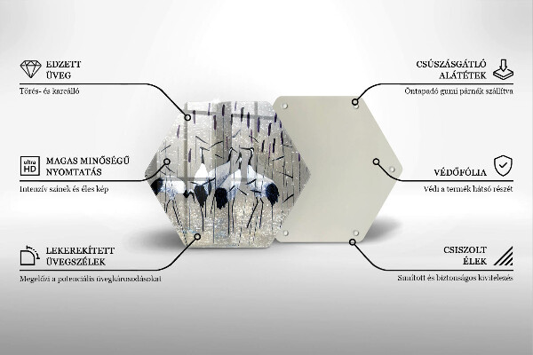 Tocător sticlă Macarale japoneze