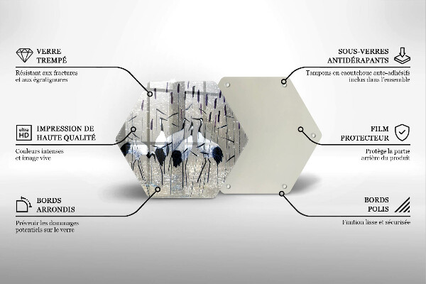 Tocător sticlă Macarale japoneze