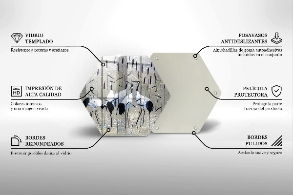 Tocător sticlă Macarale japoneze