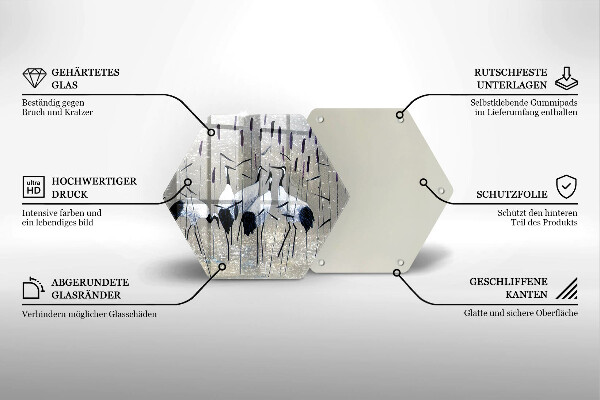 Tocător sticlă Macarale japoneze