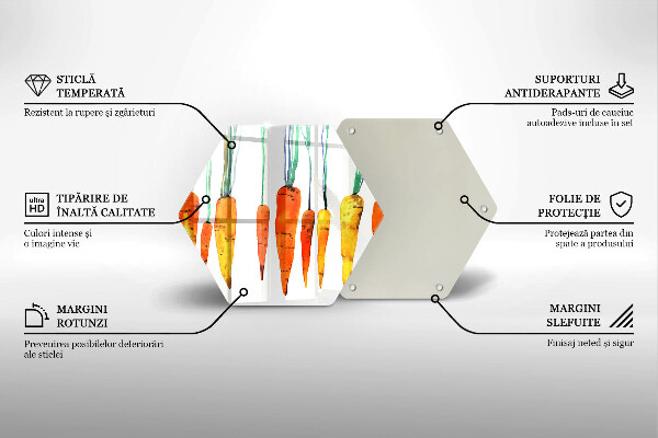 Tocător sticlă Ilustrație de morcov