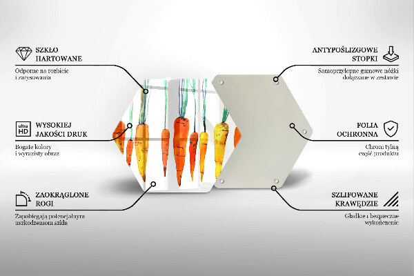 Tocător sticlă Ilustrație de morcov