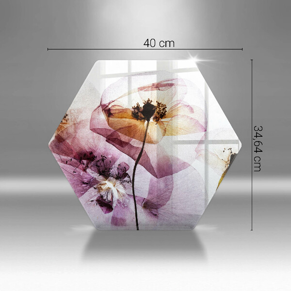 Tocător sticlă Flori delicate