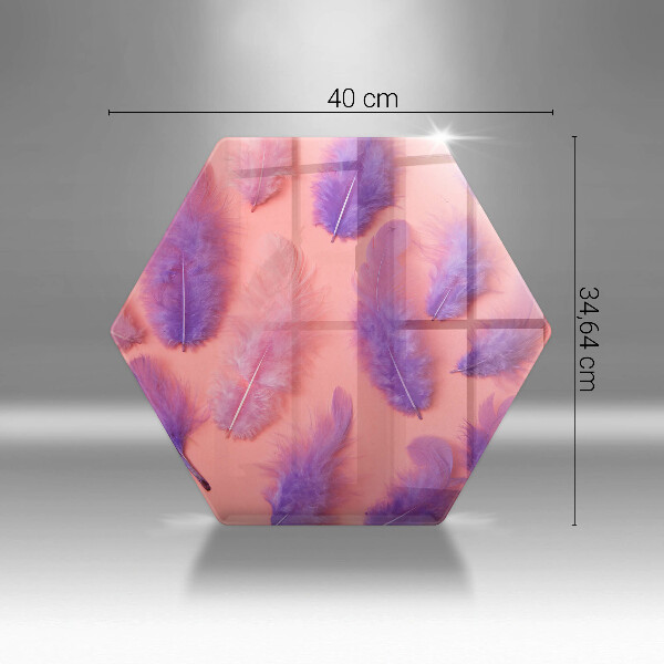 Tocător sticlă Pene pufoase