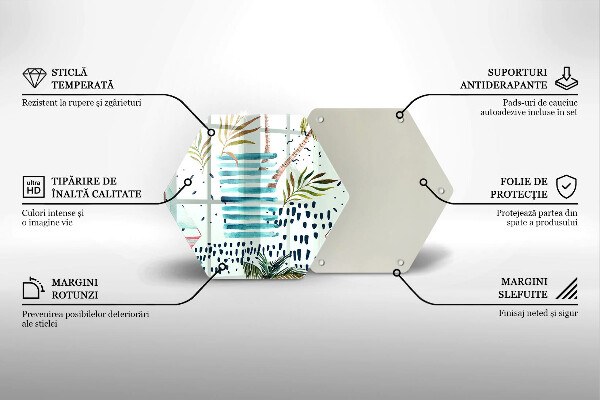 Tocător sticlă Ilustrații de vacanță