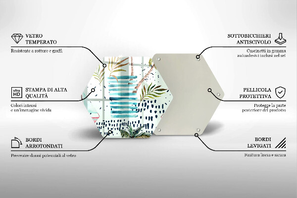 Tocător sticlă Ilustrații de vacanță