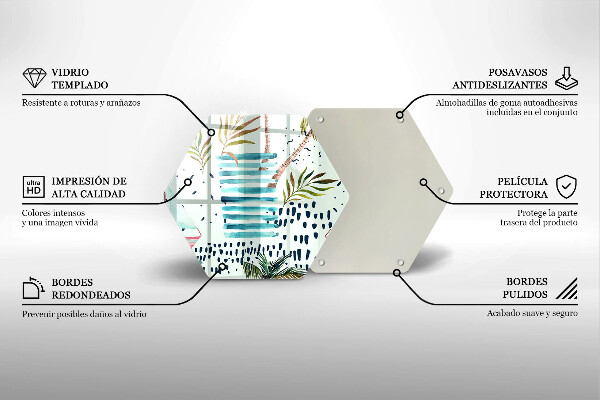 Tocător sticlă Ilustrații de vacanță
