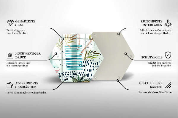 Tocător sticlă Ilustrații de vacanță