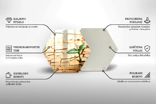 Tocător de bucătărie O plantă singuratică