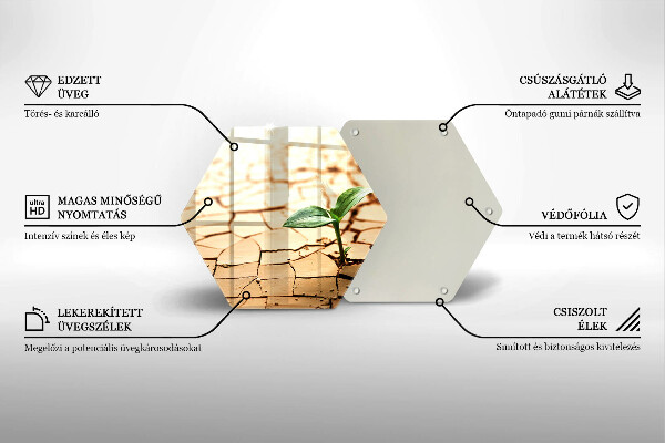 Tocător de bucătărie O plantă singuratică