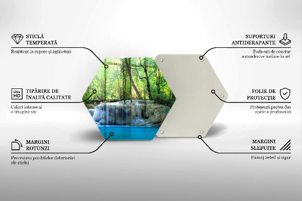 Tocător de bucătărie Cascada în pădure