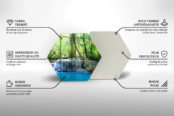 Tocător de bucătărie Cascada în pădure