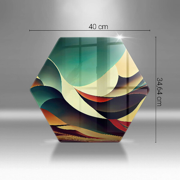 Tocător sticlă Abstracția formei