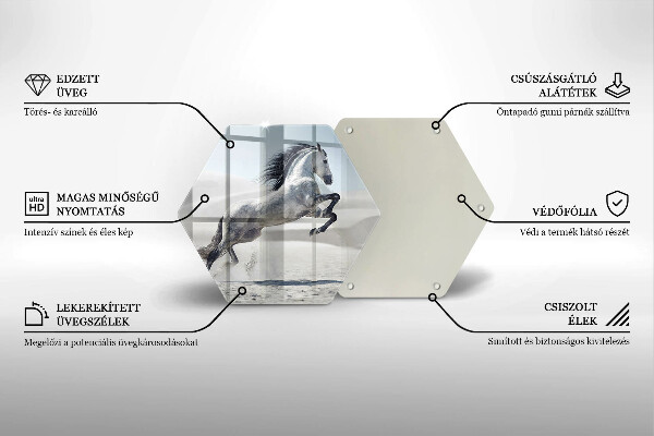 Tocător de bucătărie Călărețul alb