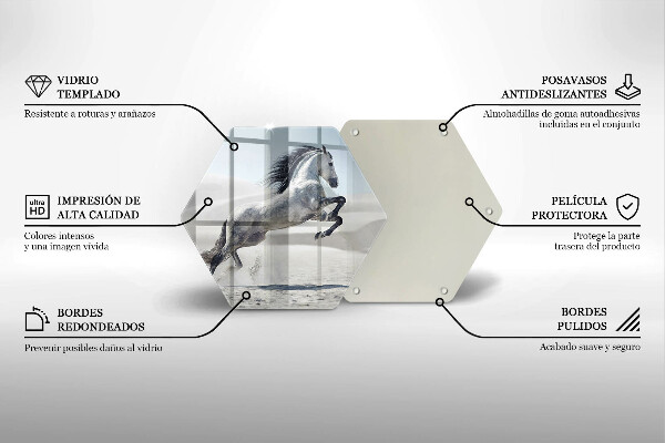 Tocător de bucătărie Călărețul alb