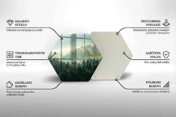 Tocător de bucătărie Peisaj Vedere a pădurii