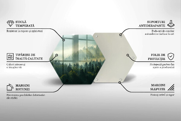 Tocător de bucătărie Peisaj Vedere a pădurii