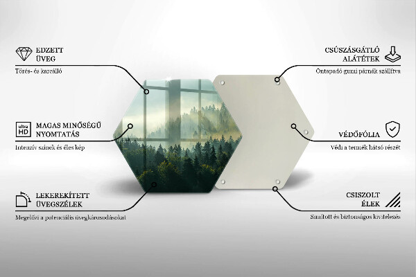 Tocător de bucătărie Peisaj Vedere a pădurii