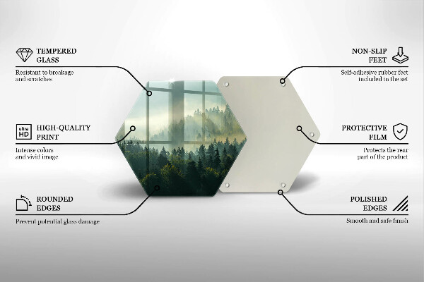 Tocător de bucătărie Peisaj Vedere a pădurii