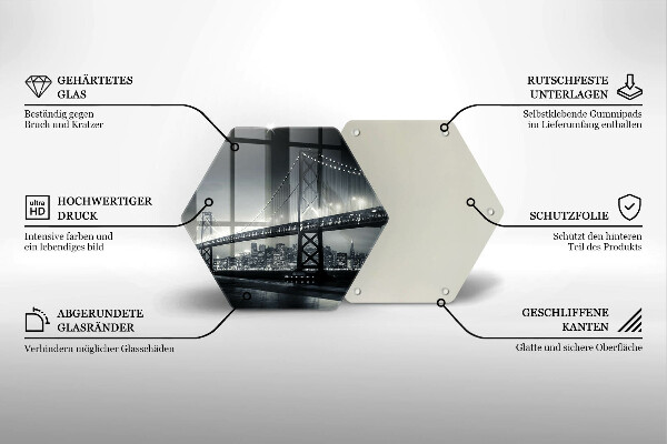 Tocător de bucătărie Podul Benjamin Franklin