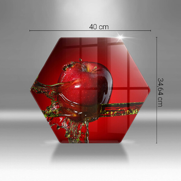 Tocător de bucătărie Fructe de măr în apă