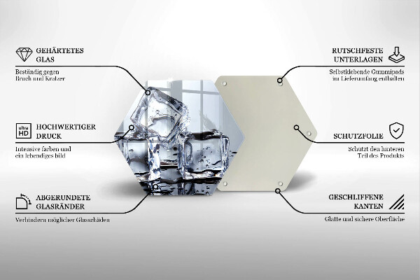 Tocător de bucătărie Cuburi de gheata