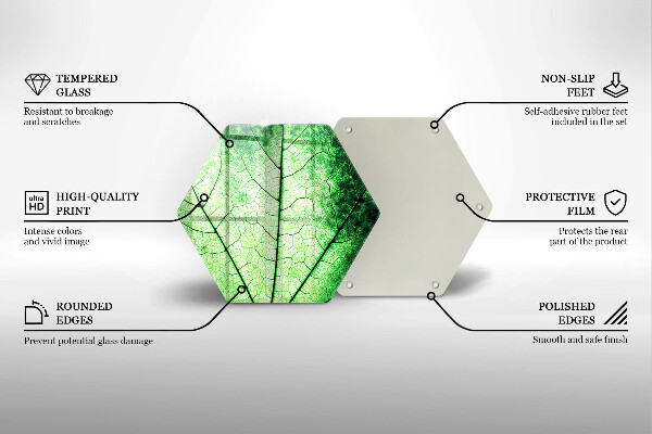 Tocător de bucătărie Frunză decorativă filonată