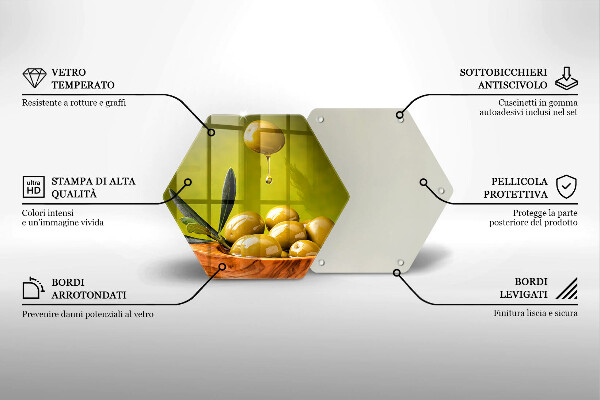 Tocător de bucătărie Măsline gustoase