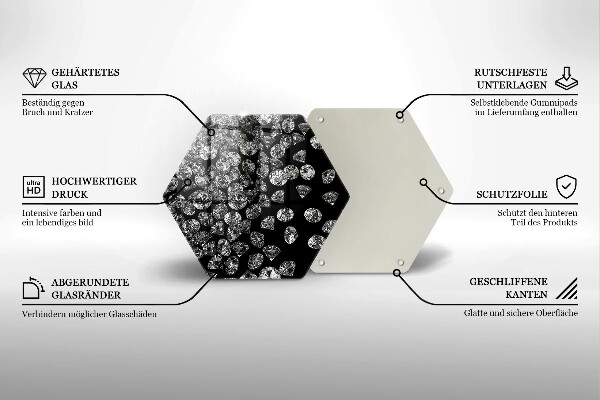 Tocător de bucătărie Diamante diamante