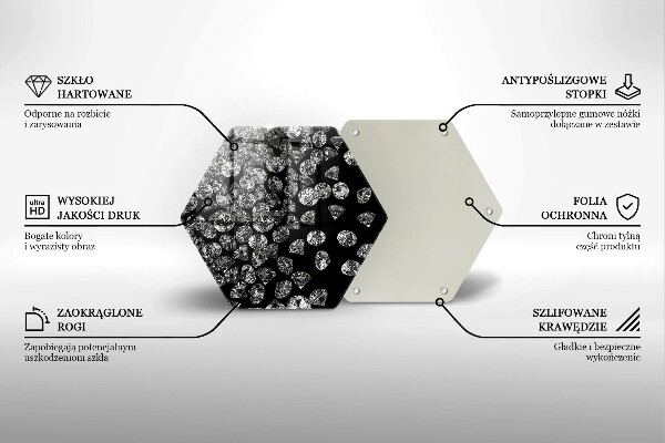 Tocător de bucătărie Diamante diamante