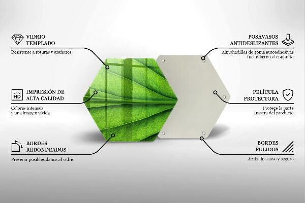 Tocător de bucătărie Frunză de nervură natură