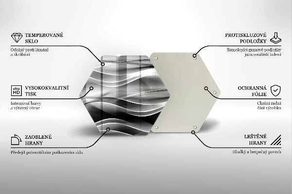Tocător de bucătărie Linii abstracte de fum