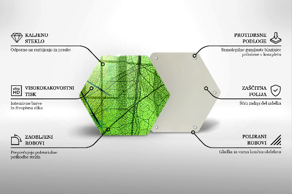Tocător de bucătărie Venele frunzelor naturii