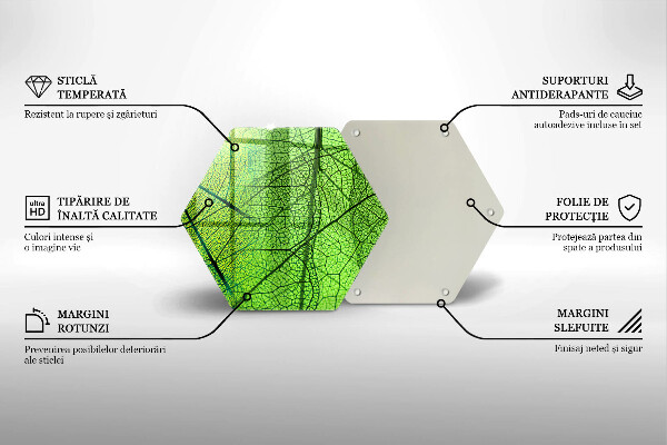 Tocător de bucătărie Venele frunzelor naturii